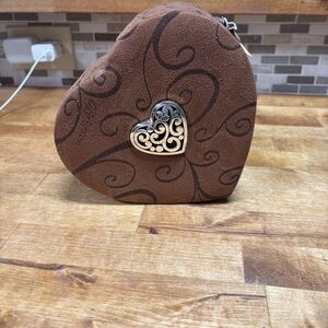 Brighton 3 layer Brown Heart Jewelry Organizer  like new